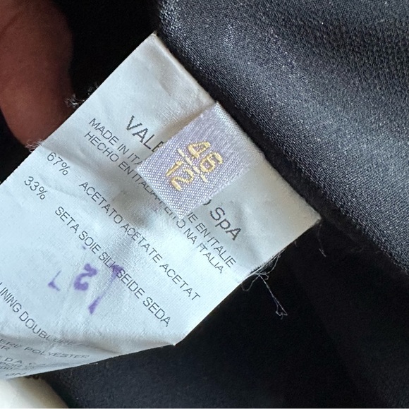 Valentino Black Long Gown Sz S-M - Picture 7 of 7